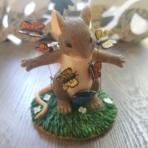 Fitz & Floyd Charming Tails "You Give Me Butterflies" Figurine 84/124